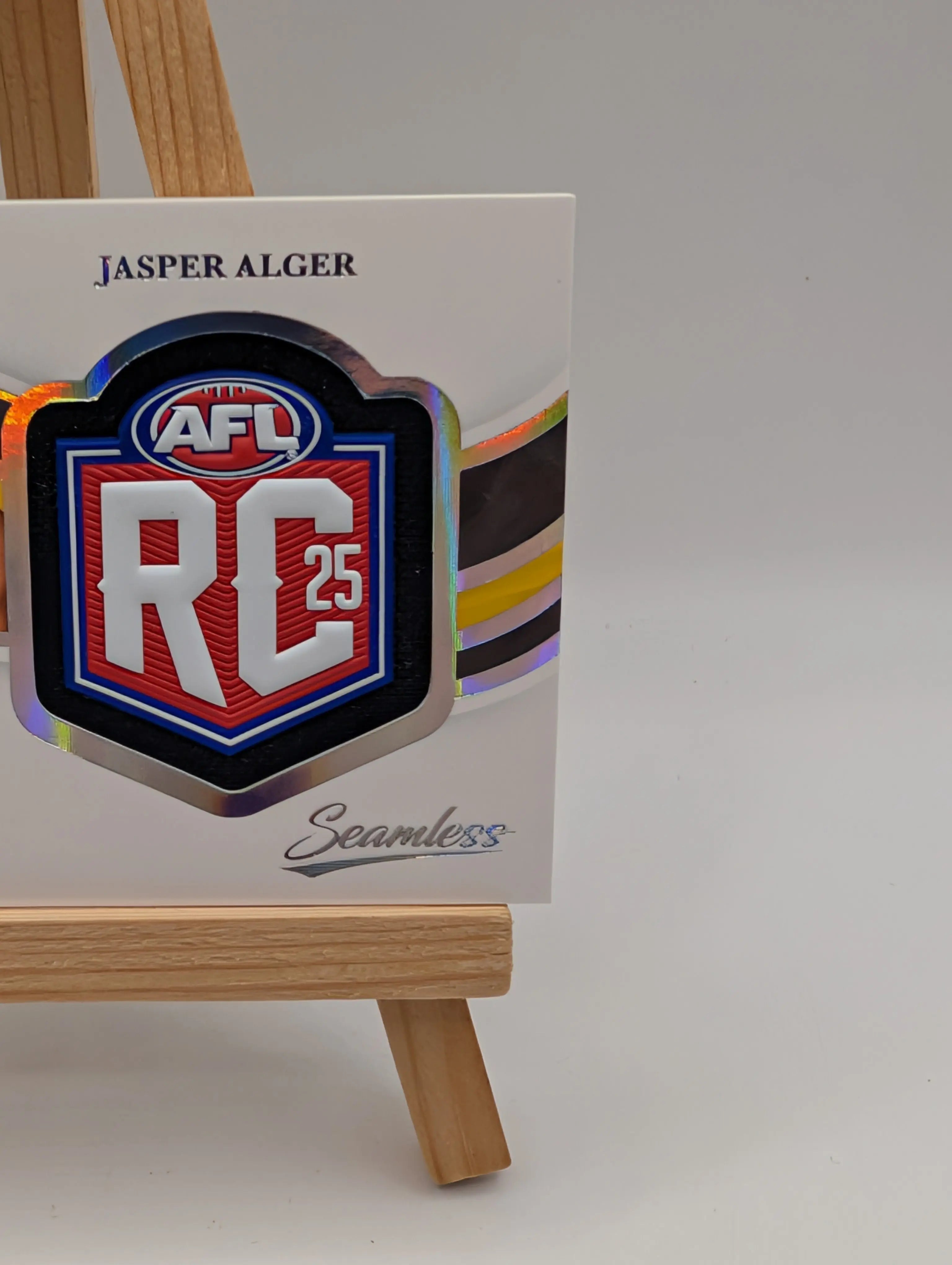 2025 Select Seamless Rookie Patch Signature JASPER ALGER /70 Richmond Tigers FRENLY BRICKS - Open 7 Days